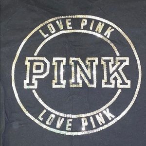 VS Black Cotton Tee w/sequins